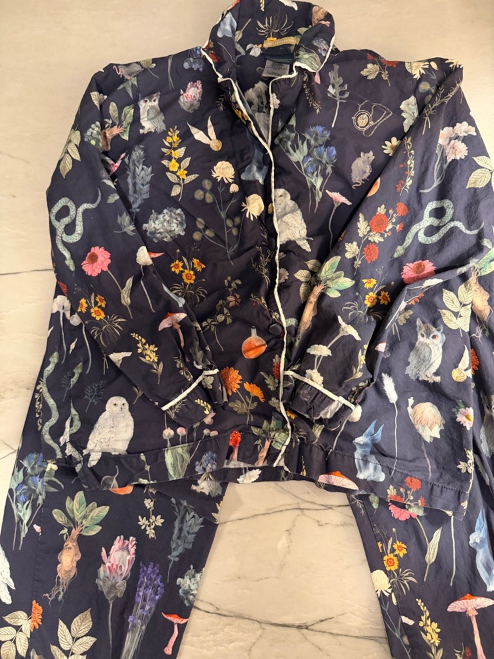 Pottery Barn Teen Harry Potter Herbology Percale Pajama Set